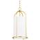 Orlando 1 Light Lantern Aged Brass