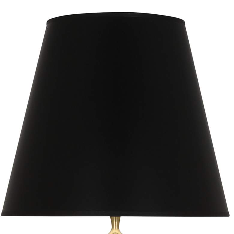 Image 3 Orlando Brass and Clear Crystal Table Lamp with Black Shade more views