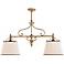 Orleans 46" Wide Aged Brass Kitchen Island Light Chandelier