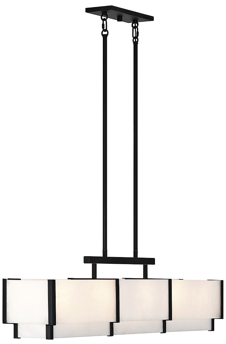 Image 5 Orleans 5-Light Linear Chandelier in Black Cashmere more views