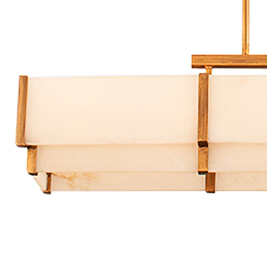 Image 2 Orleans 5-Light Linear Chandelier in Distressed Gold more views