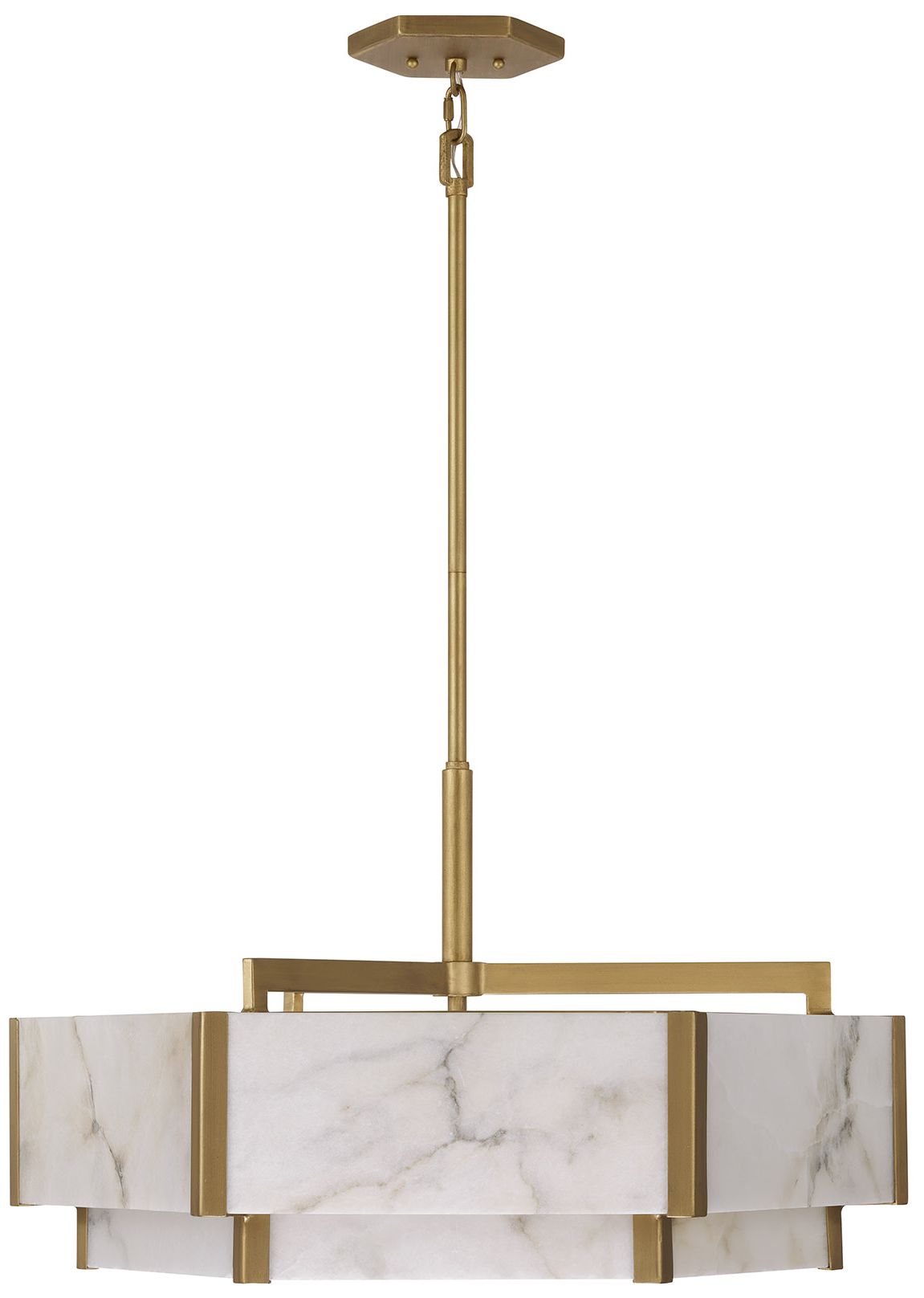 Image 2 Orleans 6-Light Pendant in Distressed Gold more views