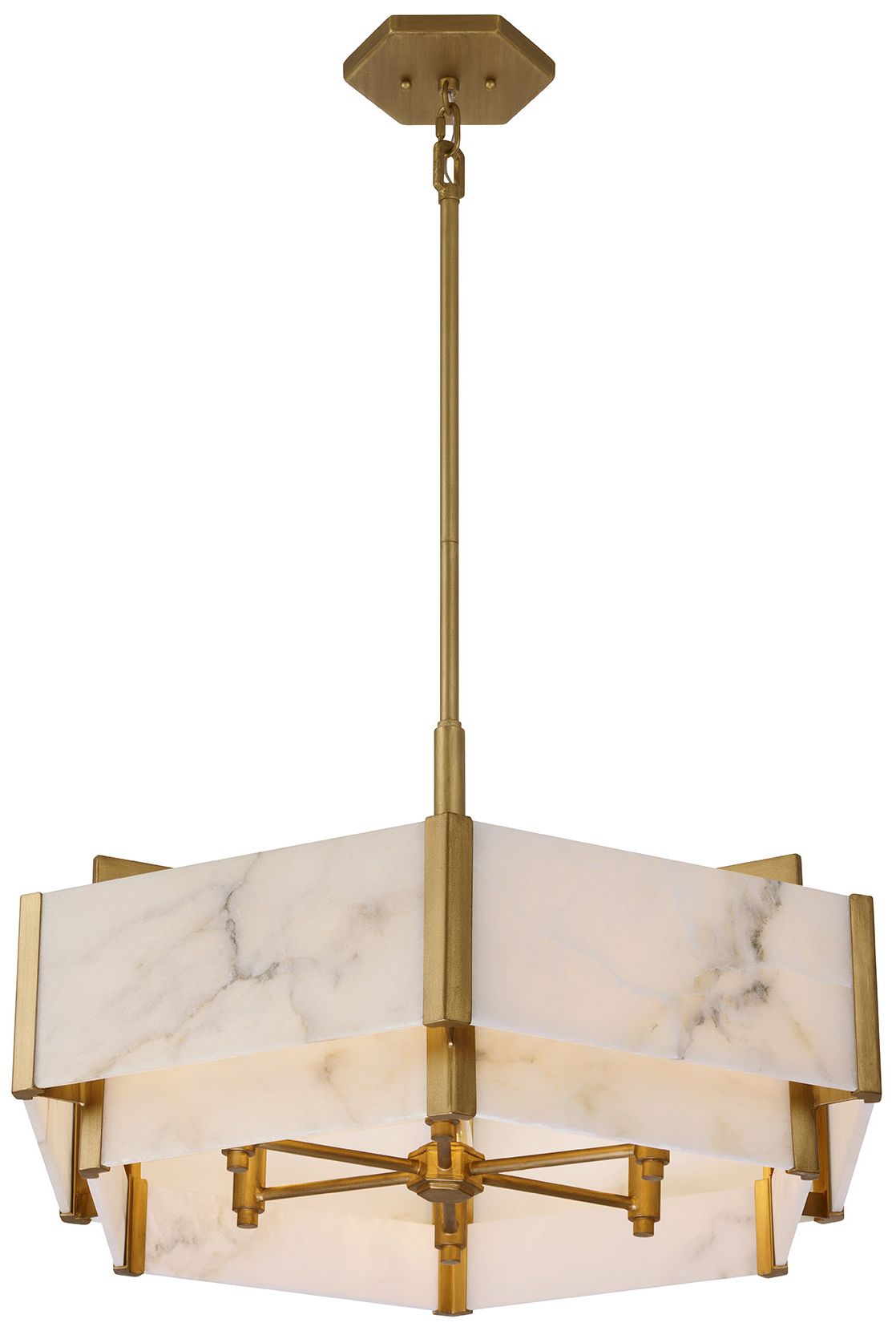 Image 5 Orleans 6-Light Pendant in Distressed Gold more views