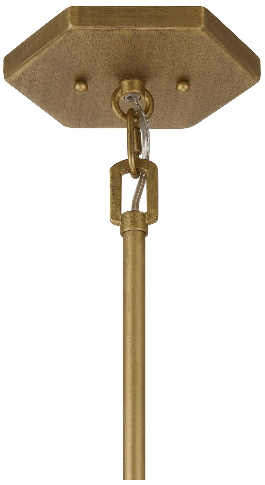 Image 7 Orleans 6-Light Pendant in Distressed Gold more views