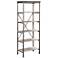 Orleans 6-Tier Marble and Metal Gray Shelf