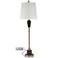 Orleans Gold Metal and Black Marble Table Lamp with USB Port