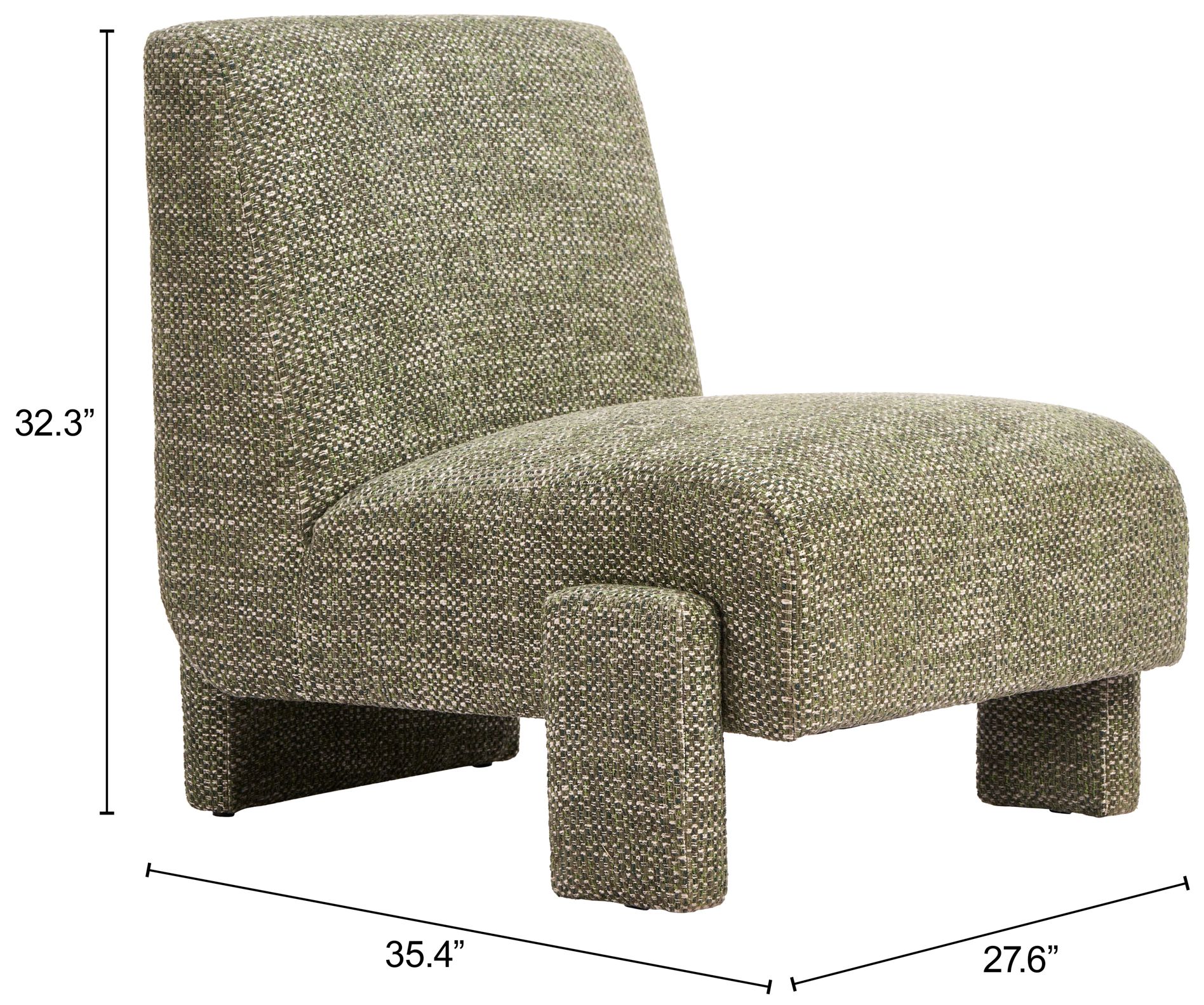 Image 4 Orleen Accent Chair Checker Green more views