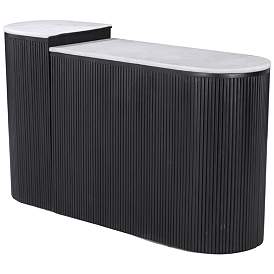 Image1 of Ormara Console Table Set White & Black