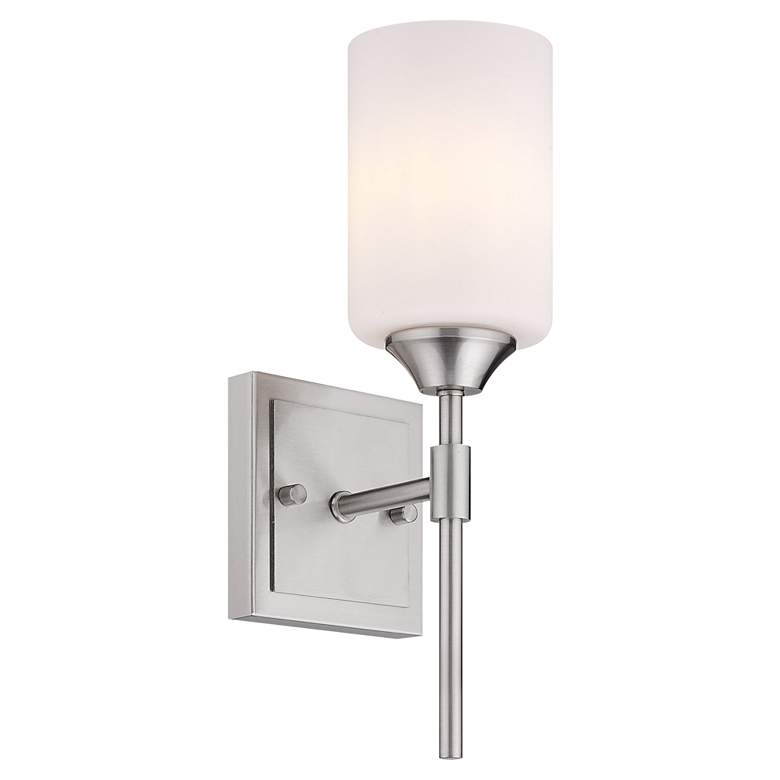 Image 1 Ormond 13 1/4 inch High Pewter Metal Wall Sconce