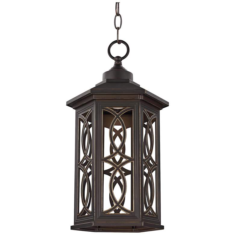 Image 1 Ormsby 16 1/2 inch High Antique Bronze LED Outdoor Hanging Light