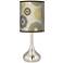 Ornaments Linen Giclee Droplet Table Lamp