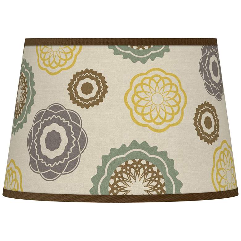 Image 1 Ornaments Linen Giclee Tapered Lamp Shade 13x16x10.5 (Spider)