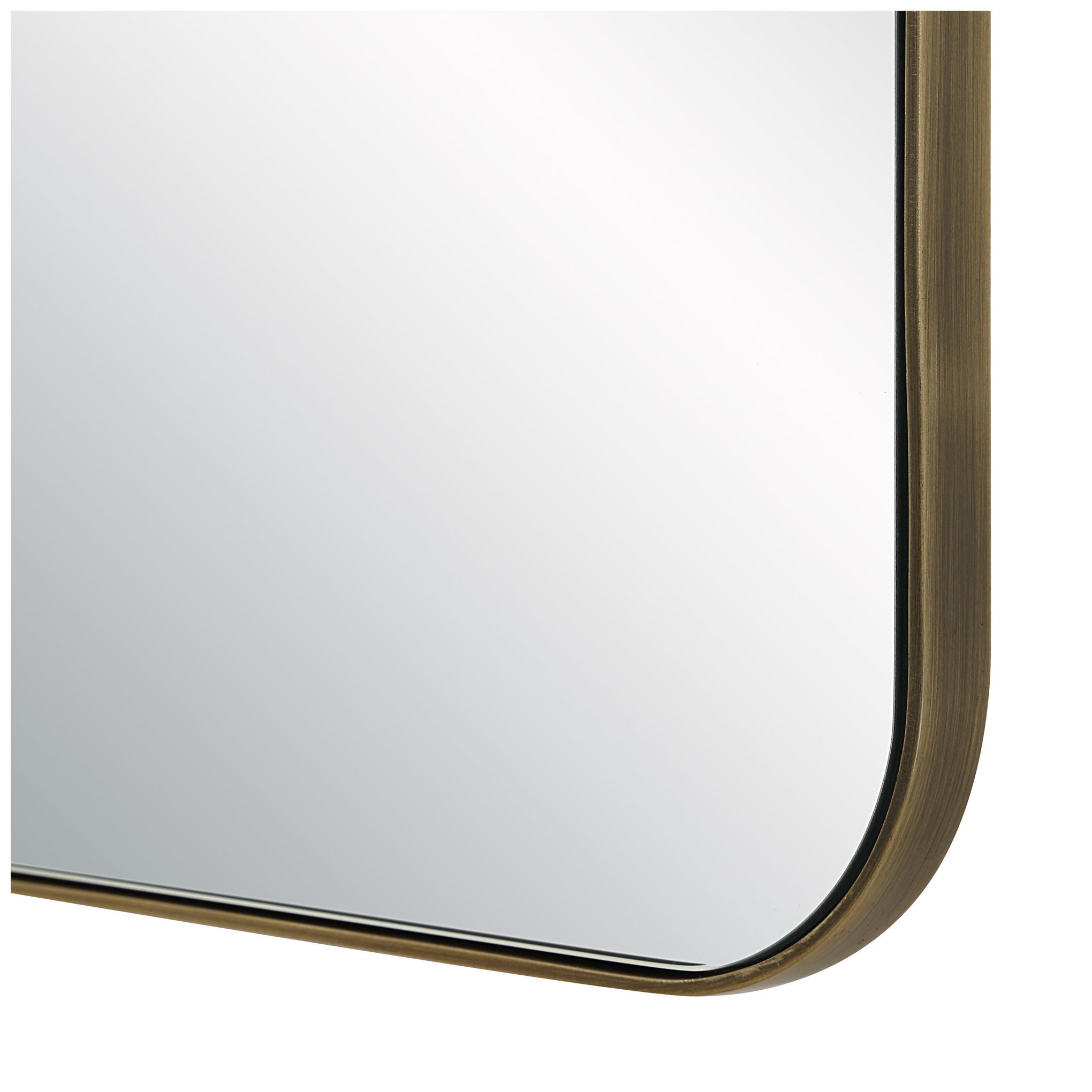 Image 3 Oro 40" H x 30" W Wall Mirror, Antique Brushed Brass more views