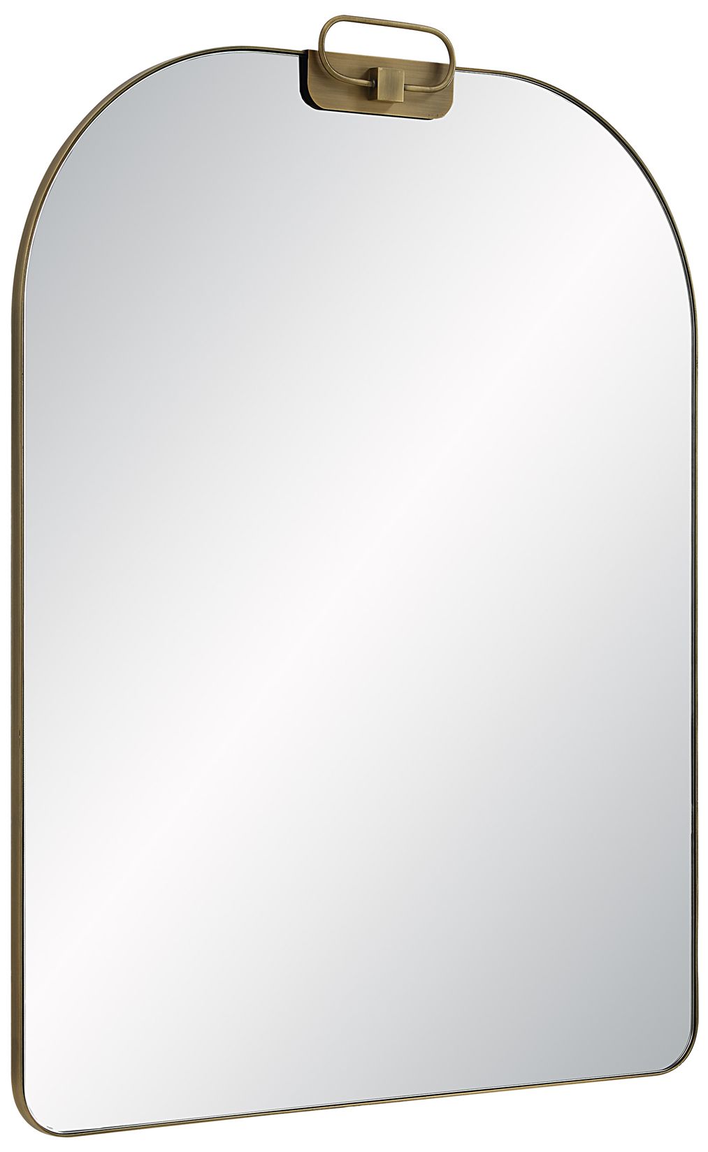 Image 4 Oro 40" H x 30" W Wall Mirror, Antique Brushed Brass more views