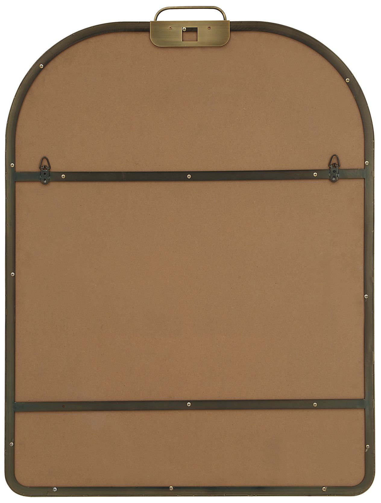 Image 5 Oro 40" H x 30" W Wall Mirror, Antique Brushed Brass more views
