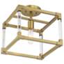 4_Oro District 11" Wide Soft Brass Rectangular Ceiling Light more views