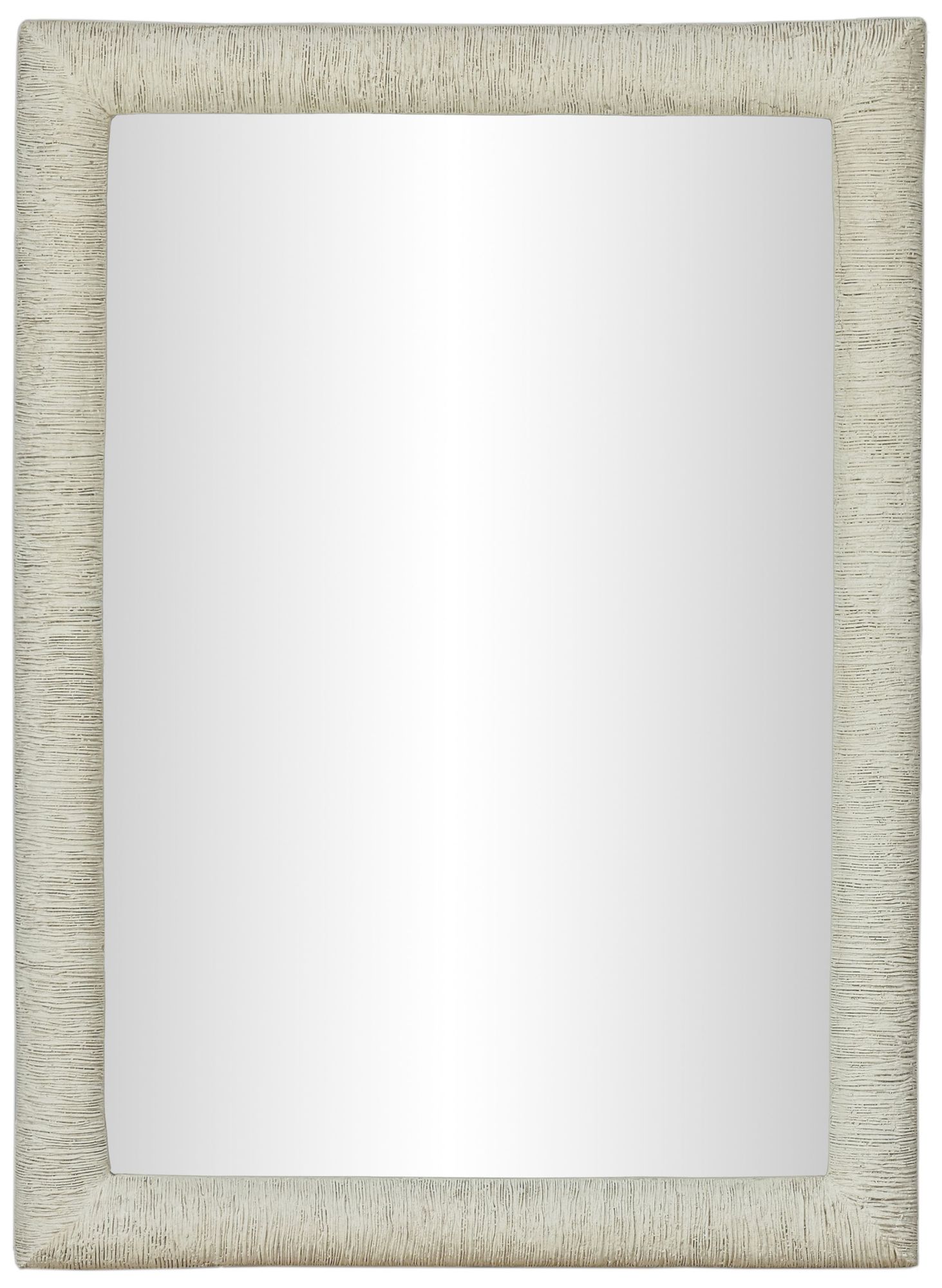 Image 4 Orpheus Ribbed Faux Stone Fiberglass Rectangular Wall Mirror more views