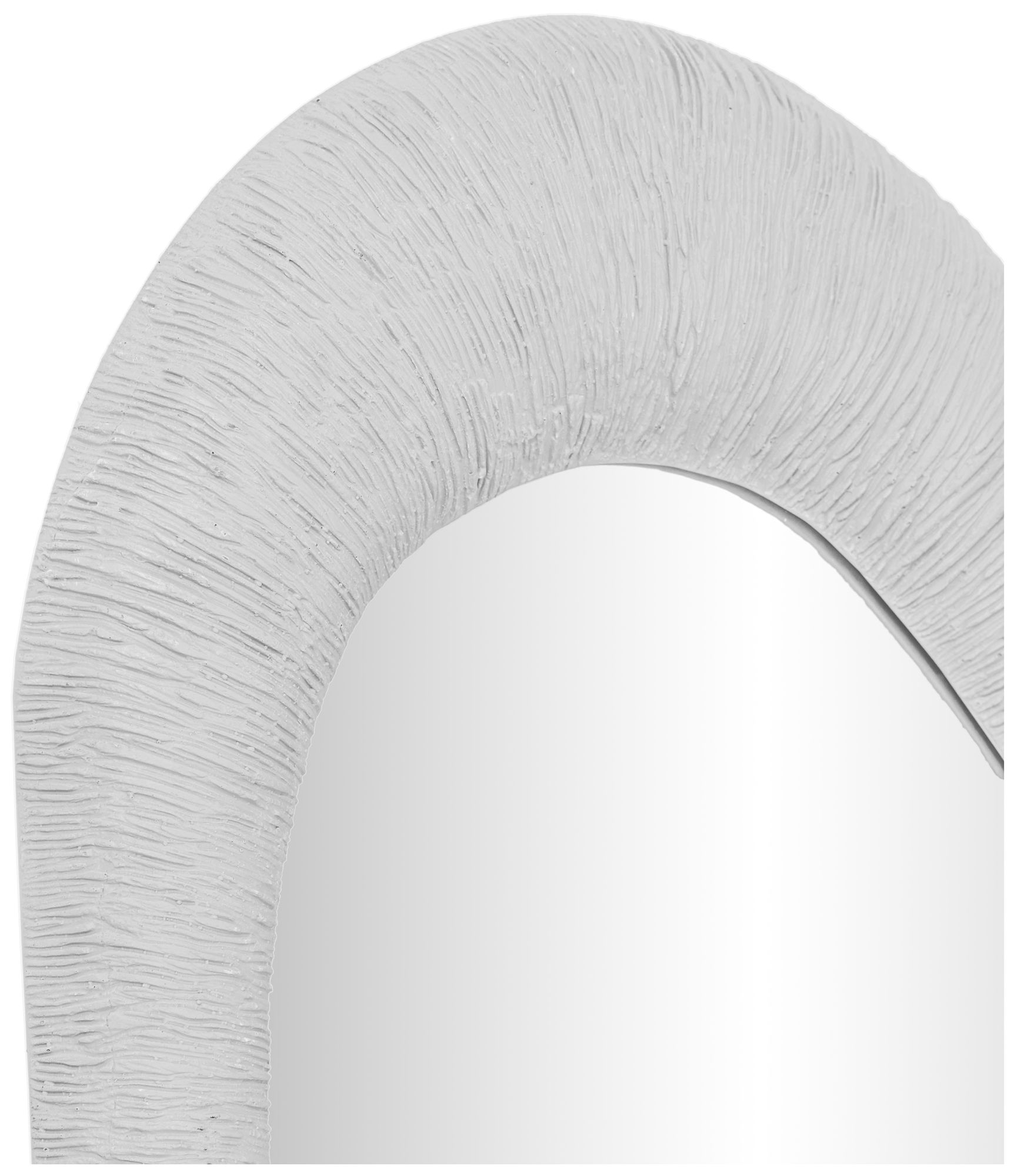 Image 2 Orpheus Ribbed Faux Stone Fiberglass Tall Floor Mirror more views