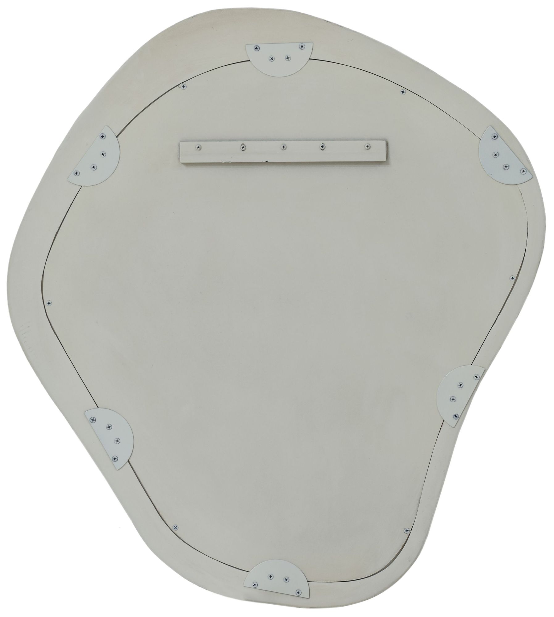 Image 2 Orpheus Ribbed Faux Stone Fiberglass Wall Mirror more views