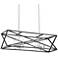 Orsius 38 1/4" Wide Black Kitchen Island Light Chandelier