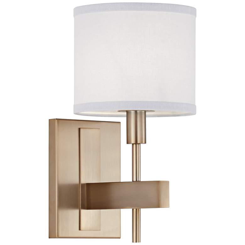 Image 3 Orson 13 1/2" High Burnished Brass Wall Sconce
