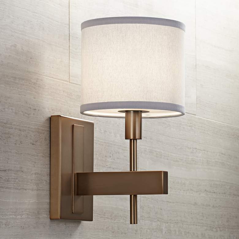 Image 5 Orson 13 1/2" High Burnished Brass Wall Sconce more views