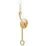Orson 21" High Vintage Gold Leaf Wall Sconce