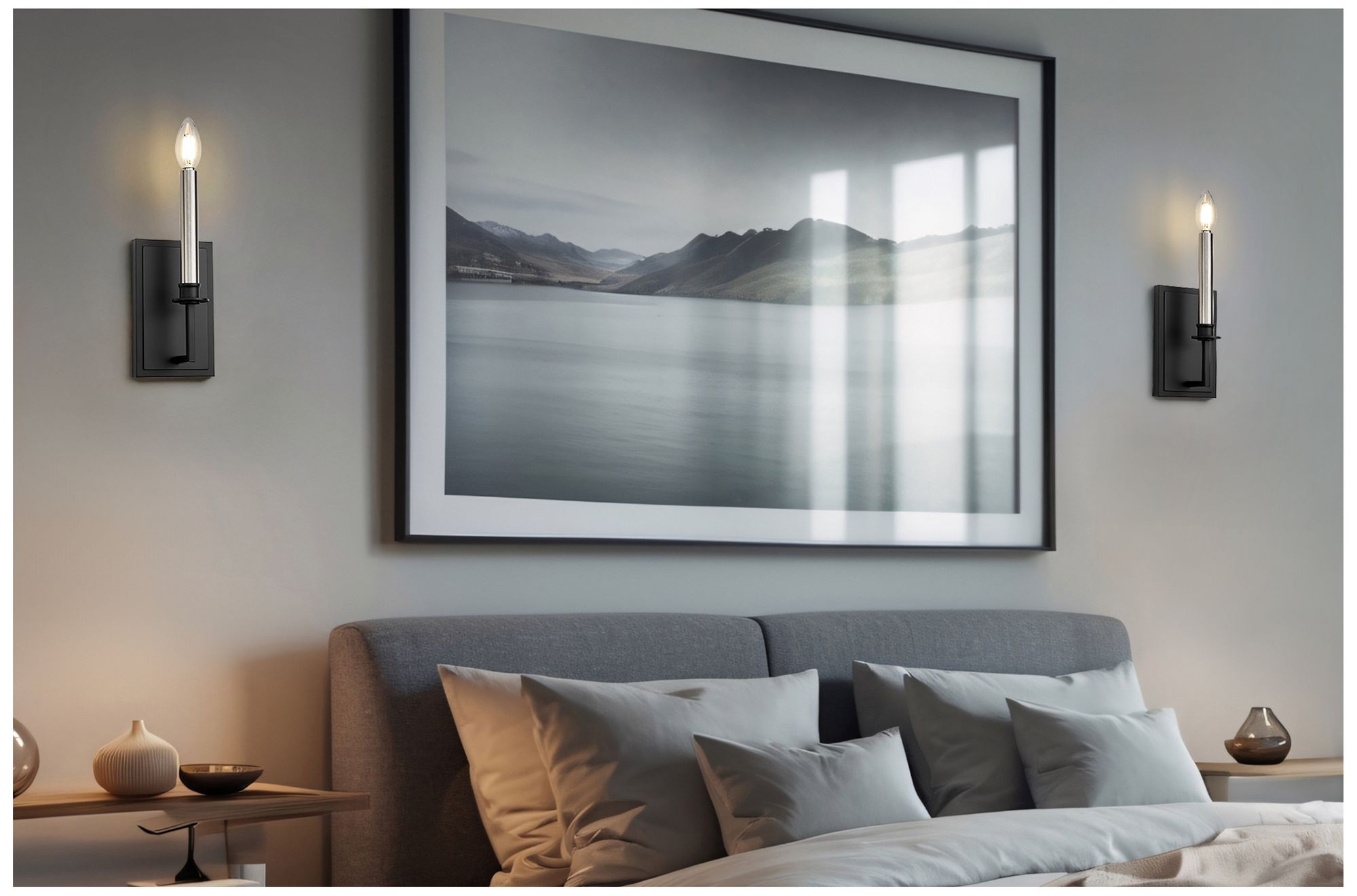 Image 2 Orson by Z-Lite Matte Black 2 Light Wall Sconce more views