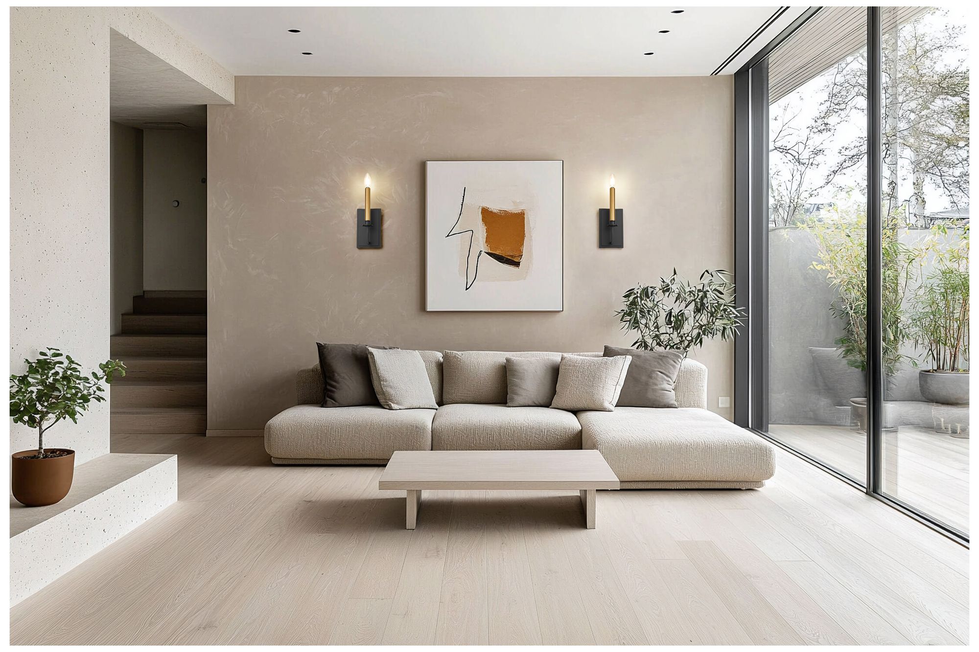 Image 3 Orson by Z-Lite Matte Black 2 Light Wall Sconce more views