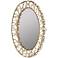 Orson Gold Leaf 31" x 42" Decorative Oval Wall Mirror
