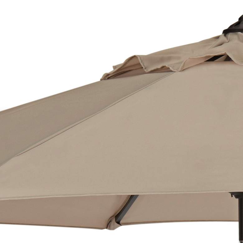 Image 3 Ortega Beige 9' Aluminum Crank Umbrella more views