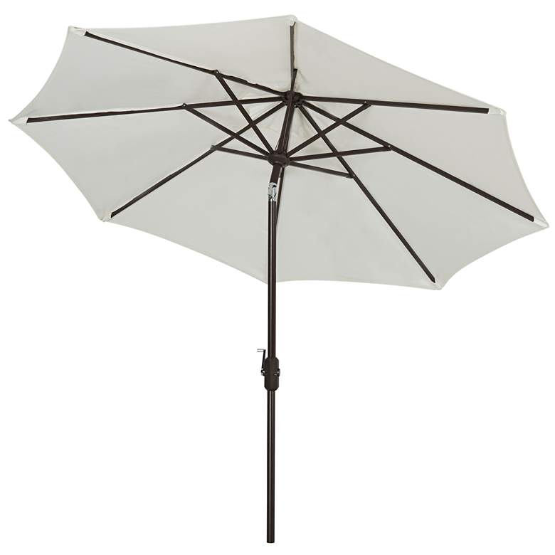 Image 1 Ortega Natural 9&#39; Aluminum Crank Umbrella
