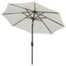 Ortega Natural 9' Aluminum Crank Umbrella