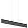 Ortex Linear 50" Wide Black LED Kitchen Island Light Pendant