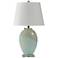 Orton 27" High Frosted White and Blue Glass Vase Table Lamp