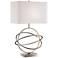 Orville Brushed Nickel Table Lamp with LED Night Light