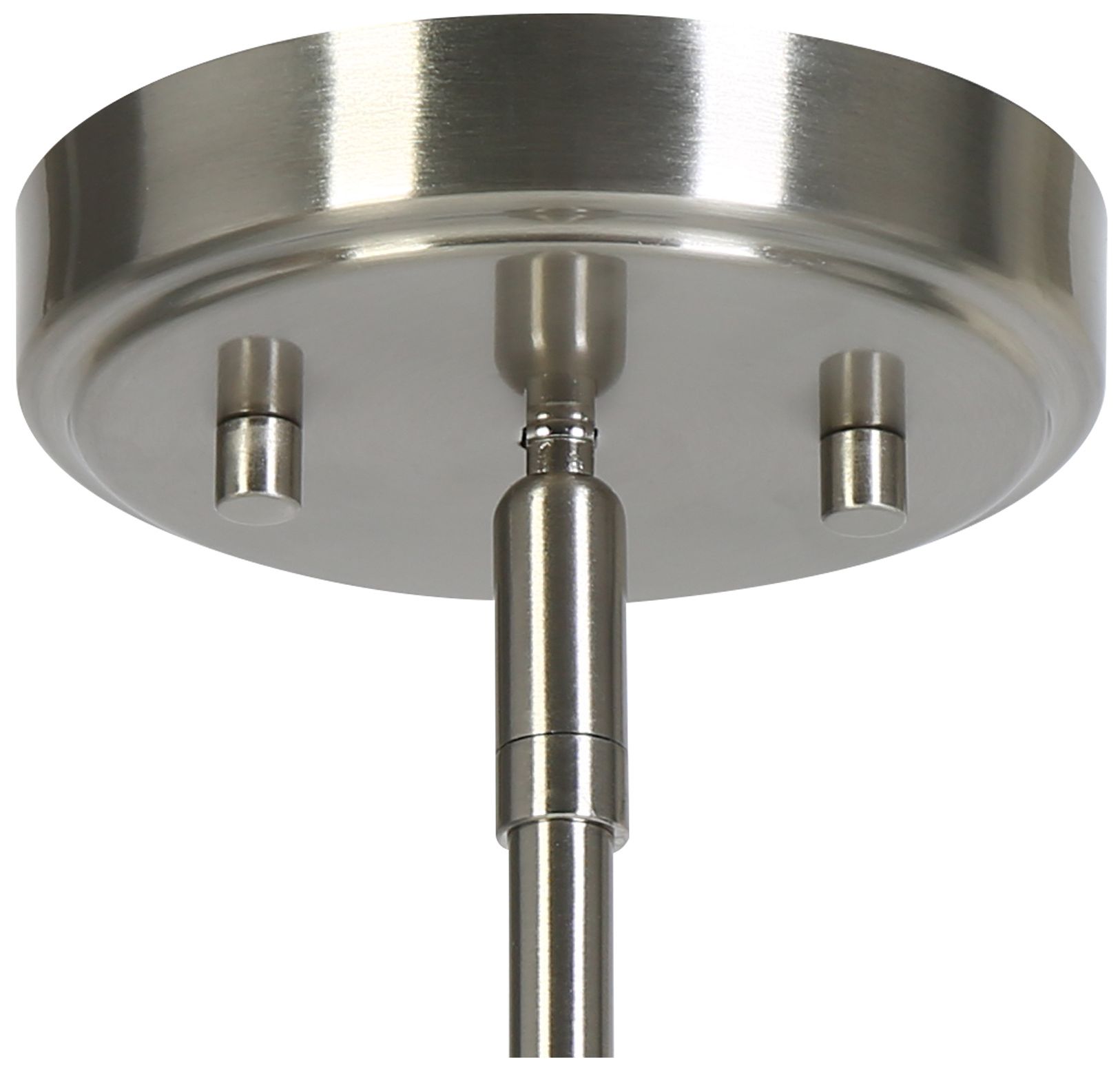 Thumbnail3 of Orvyn Modern Industrial 3.9" Wide Nickel 1-Light Glass Pendant Light more views