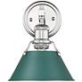 1_Orwell 1-Light Bath Vanity in Chrome with Pine Green