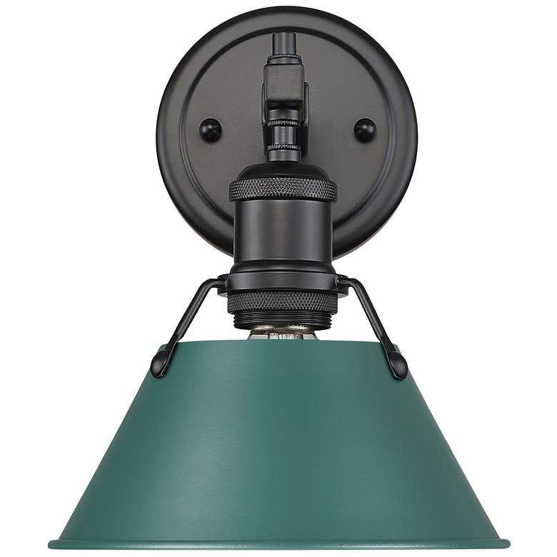 Image 1 Orwell 1-Light Bath Vanity in Matte Black with Pine Green