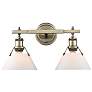 1_Orwell 10" High Aged Brass 2-Light Wall Sconce