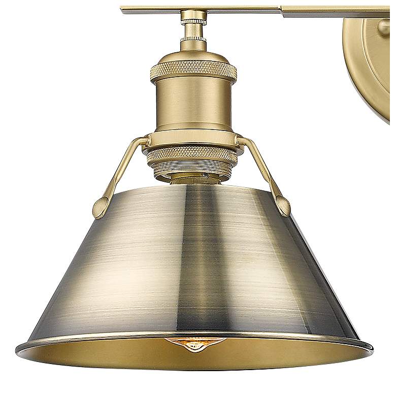 Image 2 Orwell 10" High Brushed Champagne Bronze 2-Light Wall Sconce more views