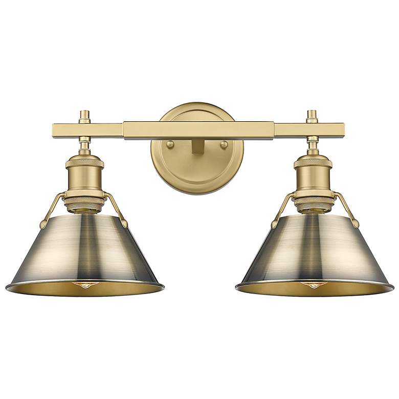 Image 3 Orwell 10" High Brushed Champagne Bronze 2-Light Wall Sconce more views