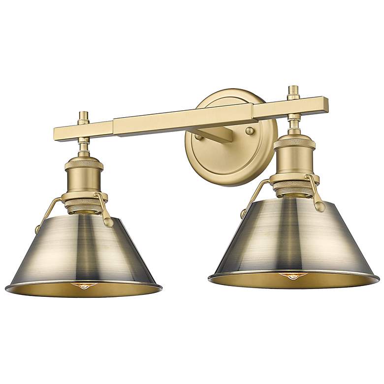 Image 4 Orwell 10" High Brushed Champagne Bronze 2-Light Wall Sconce more views