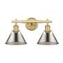 2_Orwell 10" High Brushed Champagne Bronze 2-Light Wall Sconce more views