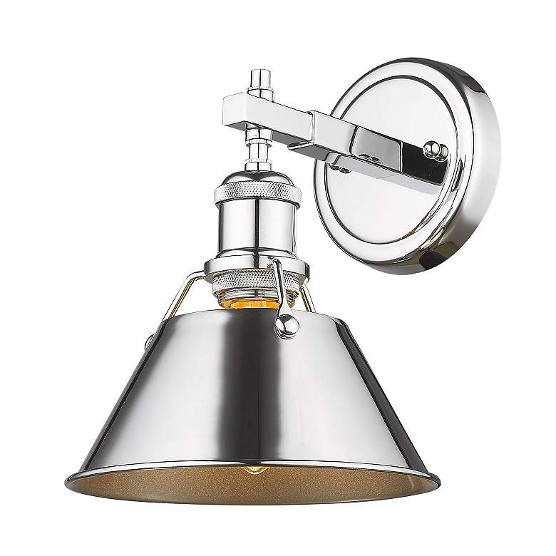 Image 2 Orwell 10" High Chrome Wall Sconce more views