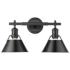 Orwell 10" High Matte Black 2-Light Wall Sconce