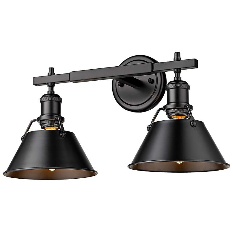 Image 4 Orwell 10" High Matte Black 2-Light Wall Sconce more views