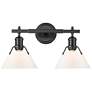 1_Orwell 10" High Matte Black 2-Light Wall Sconce
