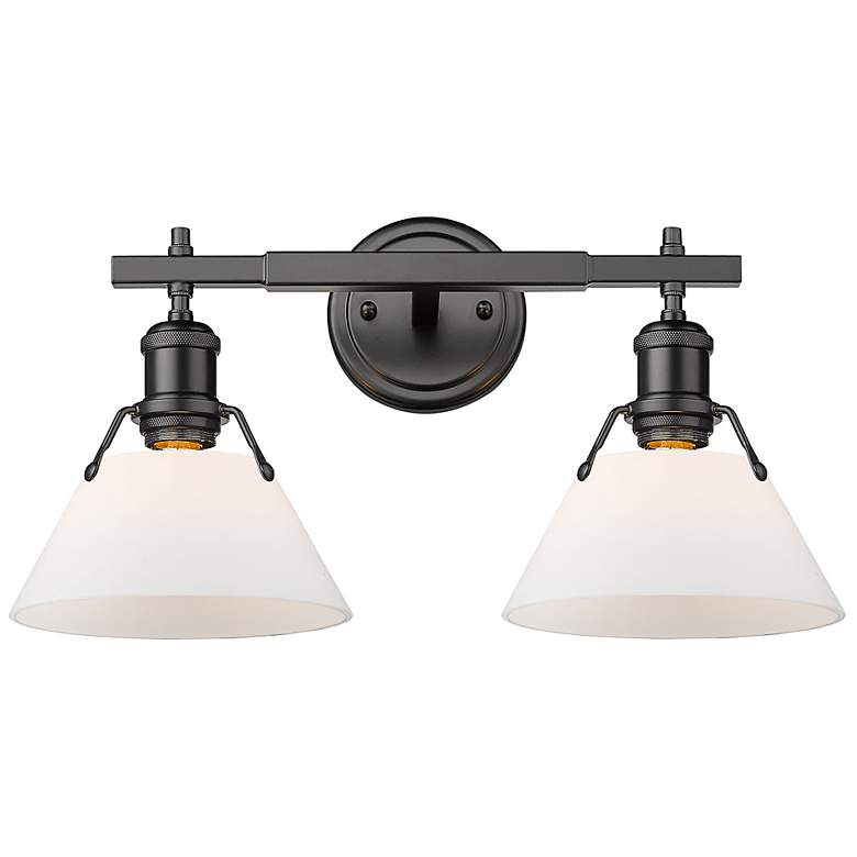 Image 3 Orwell 10" High Matte Black 2-Light Wall Sconce more views