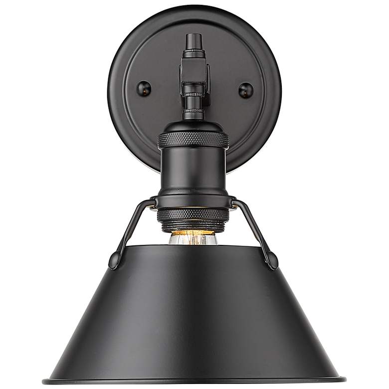Image 1 Orwell 10" High Matte Black Wall Sconce